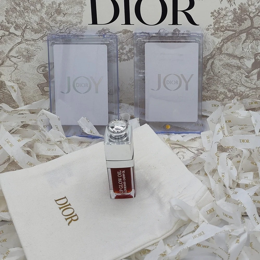 DIOR Collector Set | Large & Small Joker JOY Cards + Lip Glow Oil + Pouch